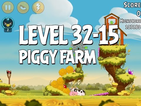 Angry Birds Piggy Farm Level 32-15 Walkthrough 3 Star