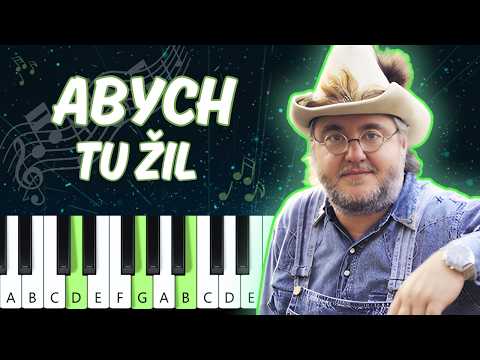 Michal Tučný - Abych tu žil (piano tutorial | noty | MIDI | české písničky)