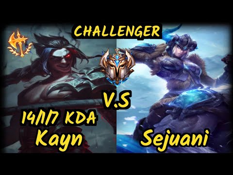 SK Selfmade (KAYN) vs SEJUANI - 14/1/7 KDA JUNGLE CHALLENGER GAMEPLAY - EUW
