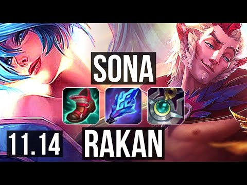 SONA & Sivir vs RAKAN & Ziggs (SUPPORT) | Rank 2 Sona, 1/2/14 | KR Grandmaster | v11.14