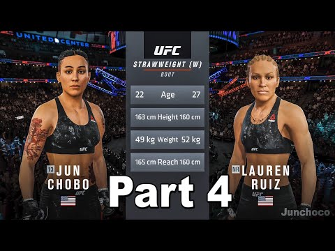 EA Sports UFC 4 Walkthrough Gameplay Part 4 — Abigail Bassi | Lauren Ruiz