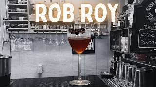 Rob Roy Cocktail - Cherry Garnish Perfection