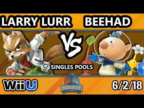 DHATX18 Smash 4 - MSF | Larry Lurr (Fox) Vs. Beehad (Olimar) - Wii U Pools A4