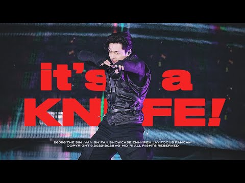 [4K] 260116 'Knife' THE SIN : VANISH' FAN SHOWCASE | 엔하이픈 제이 직캠 ENHYPEN Jay FanCam