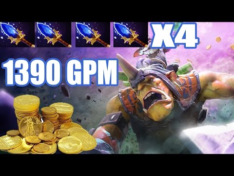 Wagamama Alchemist  Vol 1# - 4 Aghanim's Scepter - 1390GPM | This Is How To Farm In Dota 2