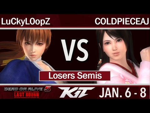 KIT17  - F3 | LuCkyL0opZ (Kasumi) vs GXR | COLDPIECEAJ (Kokoro) Losers Semis - DOA 5