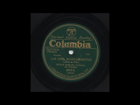 Nullo Romani - Los Diez Mandamientos - Columbia 2919-X