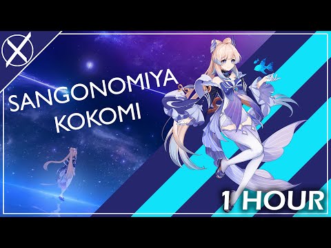 Sangonomiya Kokomi Demo OST 1 HOUR: A Thousand Waves Under the Moon | Genshin Impact