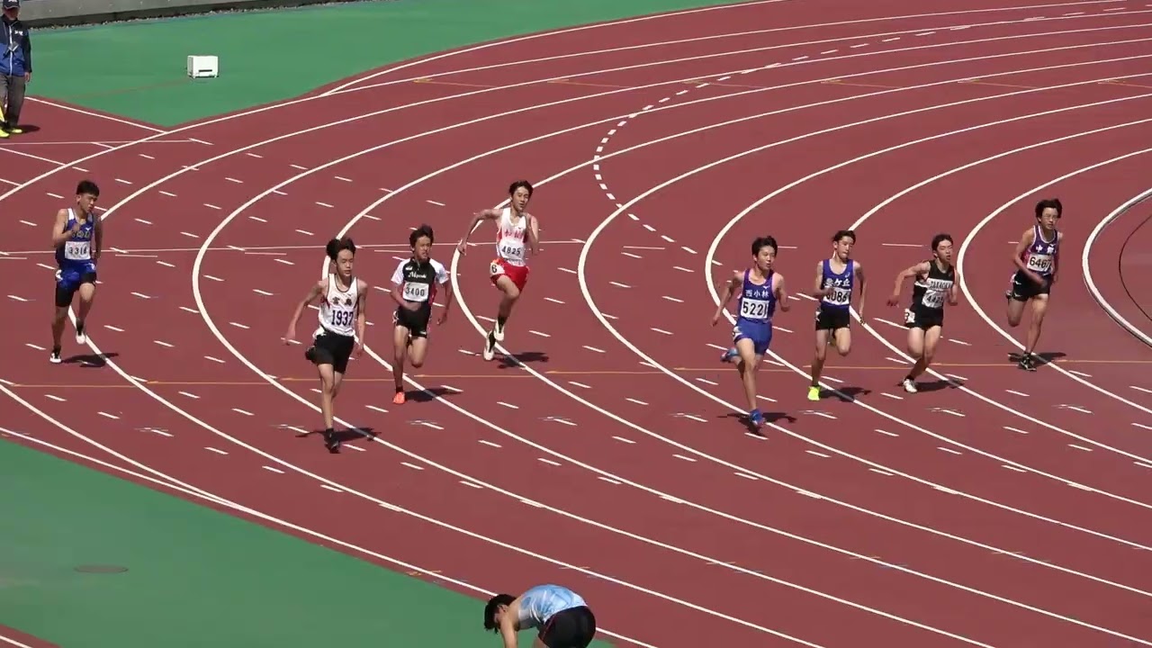 20260321135651宮崎県記録会中男200ｍ13組  藤倉 煌真（1） 富島中  宮　崎 26.81  +1.8