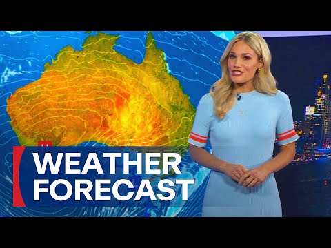 Australia Weather Update: Sunny with moderate north to northwesterly winds | 9 News Australia