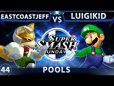 SSS 44 - EastCoastJeff (Fox) Vs. LuigiKid (Luigi) SSBM Pools - Smash Melee