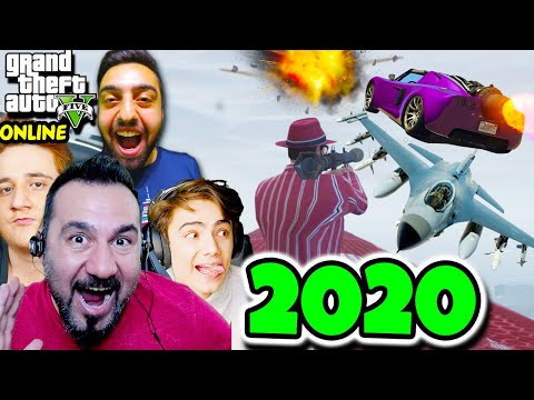 EKİPLE GTA 5 2020'DE YENİDEN! ARABALAR VS KOŞUCULAR-YARIŞ-JETLER VS RPGLER | Furkan, Emrecan, Ümidi