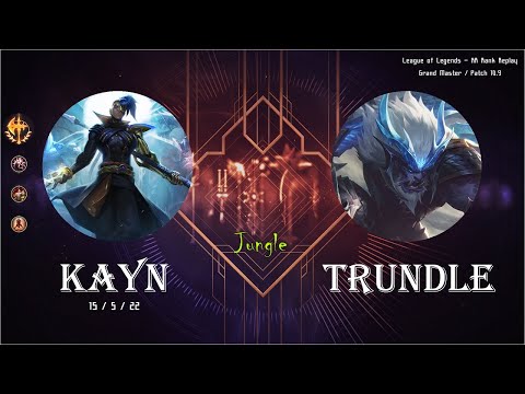 [Jungle] Kayn vs Trundle - KR Ranked (GM) / 롤 정글 케인 (다르킨)