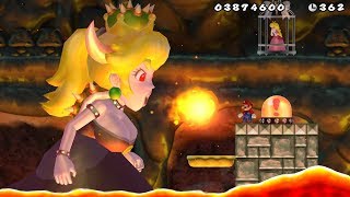 New Super Mario Bros Wii - Bowsette Final Boss & Ending