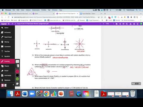 Unit 10 Final Exam Review Solutions