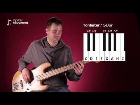 Bass lernen - 8/30 Die Dur Tonleiter