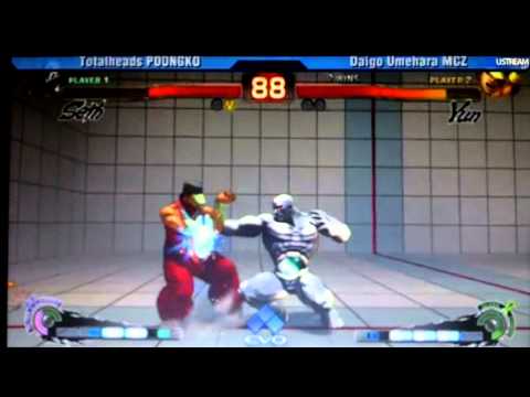 EVO 2011 SSF4 AE Top 8 Finals Poongko vs Daigo Umehara
