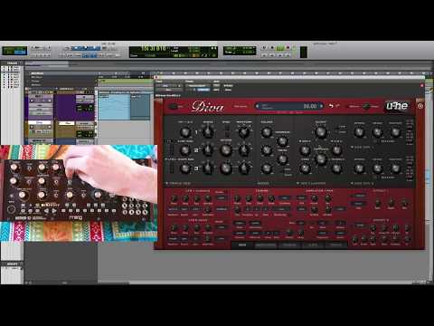 U-He Diva vs Moog Mother 32 (Filter Sweeps / VCO Modulation)