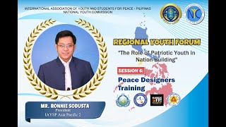 RYF Session 6: Peace Designers Training by Mr. Ronnie Sodusta