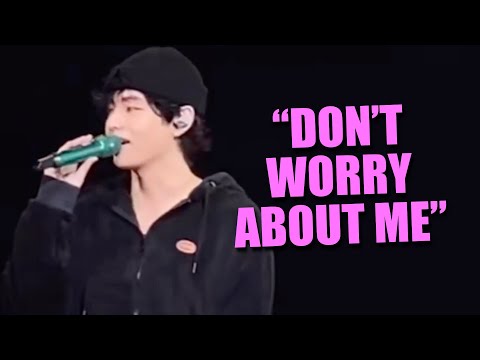 BTS V Kim Taehyung Ending Speech in LA concert | PTD On The Stage Sofi Stadium