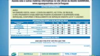 Entenda a sua conta de água