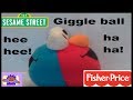 2005 Sesame Street Giggling Elmo And Cookie Monster Plush Ball By Fisher Price
