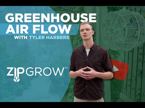 Air circulation and fans in greenhouses