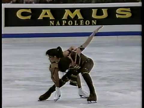 1988 World Championships - Free Dance - Isabelle Duchesnay & Paul Duchesnay FRA (with Interview)