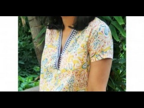 kurti neck design cutting and stitching | easy step by step neck design cutting and stitching Video