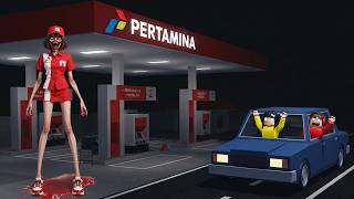 Yuta Mio Ketemu Hantu MBAK SPBU KAKI PANJANG Di Pom Bensin Pertamina Tengah Malam | ROBLOX