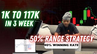 1K to 117K in 3 Weeks | 50% Range Strategy Explained (No Losses)