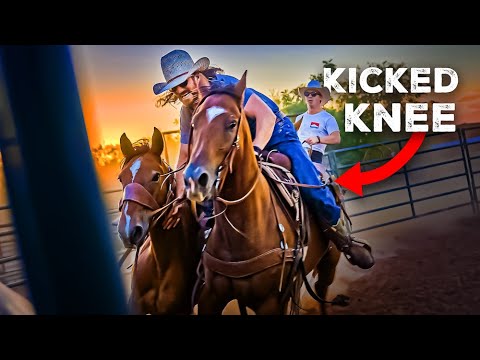Dale Gets Kicked While Teaching Horse to Rodeo! Rodeo Time 387