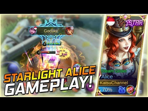 STARLIGHT FEBRUARY: ALICE "STEAM GLIDER" FULL GAMEPLAY!! - MOBILE LEGENDS