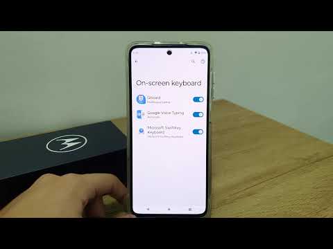 How to install and activate a keyboard on the Moto G50