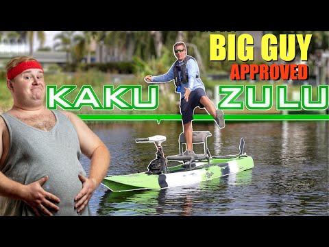 BIG GUY APPROVED fishing kayak BETTER than Hobie Pro Angler?  Zulu pedal motor kayak