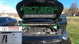 2020 and up Toyota Highlander Hood Strut/Hood Shock Install and Review