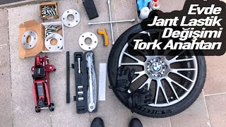 Evde Jant Lastik Montajı / Tork Anahtarı Ne İşe Yarar? / Vlog    Bonus