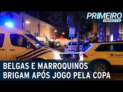 Torcedores de Bélgica e Marrocos brigam após jogo na Copa | Primeiro Impacto (28/11/22)