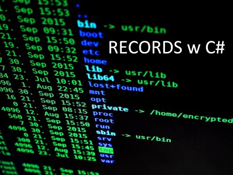 C# tuts #8 Rekordy w C#