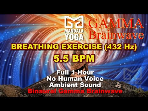 Breathing Exercise | 5.5 BPM | 432 Hz | Meditation | Sleep | Vipassana | Sleep | Gamma Brainwave