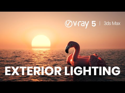 Sunset Lighting in the New V-Ray 5 for 3ds Max