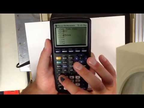 Resource: TI 83 Plus and TI 84 Plus calculators basic tutorial.