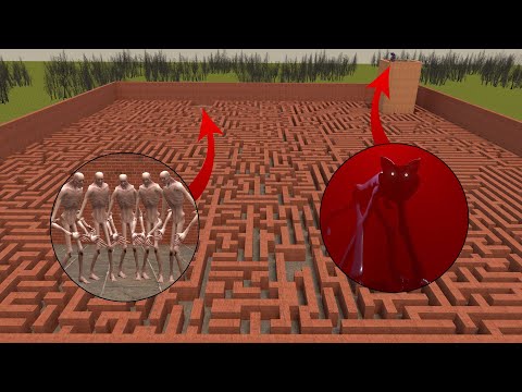 SCP-096 VS CATNAP??! In Garry's Mod