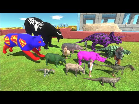 Escape from VENOM BEAR & SUPERMAN TIGER - Animal Revolt Battle Simulator Escape from Monster