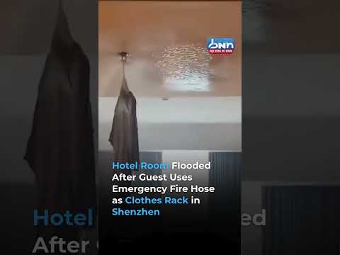 Hotel Guest Triggers Fire Hose in Shenzhen | ₹17 Lakh Damage Reported