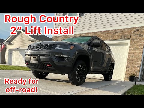 2021 Jeep Compass Trailhawk Rough Country 2” Lift Lit Install
