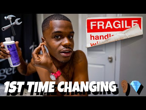CHANGING MY EARRINGS FOR THE 1ST TIME EVER !!