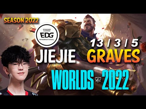 EDG Jiejie GRAVES vs EVELYNN Jungle - NA Ranked - WORLDS 2022