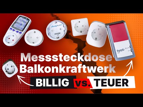 Balkonkraftwerk Ertrag messen - Messsteckdosen im Vergleich
