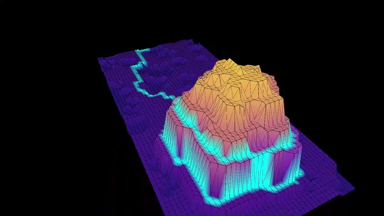 Advent of Code Visualisation for 2022, Day 12, Part 1